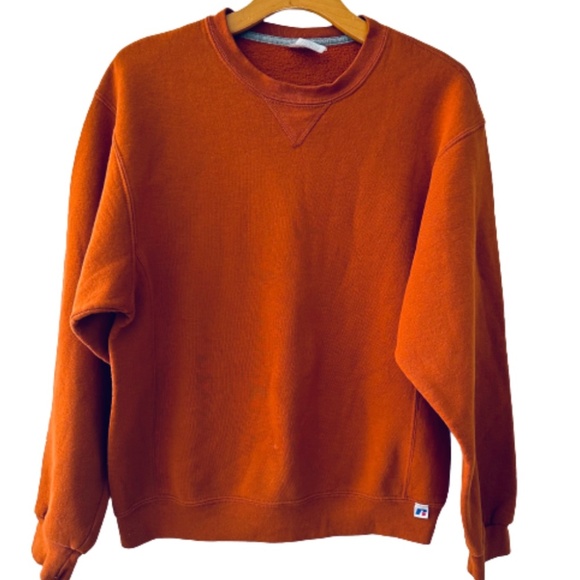 Russell Athletic Other - Vintage Russell Athletic Orange Pullover Crewneck Sweatshirt Mens M